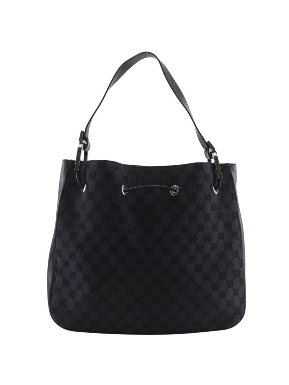 Gucci GG Canvas Black Shoulder Bag
